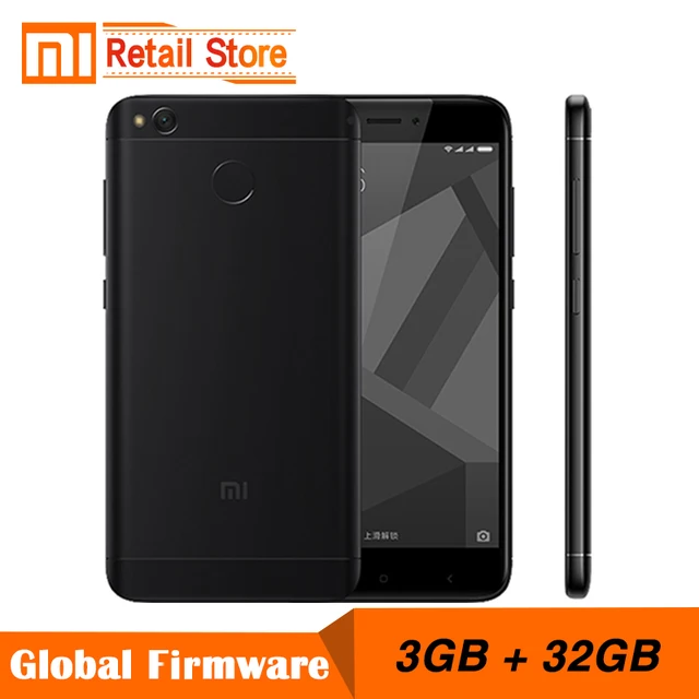 Оригинальный Xiaomi Redmi 4X мобильный телефон Snapdragon 435 Octa core Процессор 3 ГБ Оперативная память 32 ГБ Встроенная память 5.0 "FHD 13MP Камера 4100 мАч смартфон