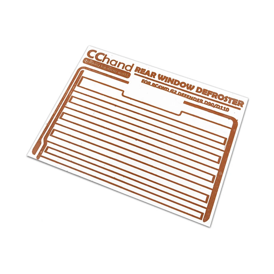 Rear Window Simulate Defroster Waterproof Stickers For 1/10 Rc Rock