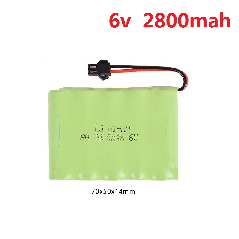 6v 700 mah/1800 mah/2800 mah M-style Высокая емкость AA Ni-MH Аккумуляторная батарея для электрических игрушек/RC автомобилей/RC грузовиков/RC лодки