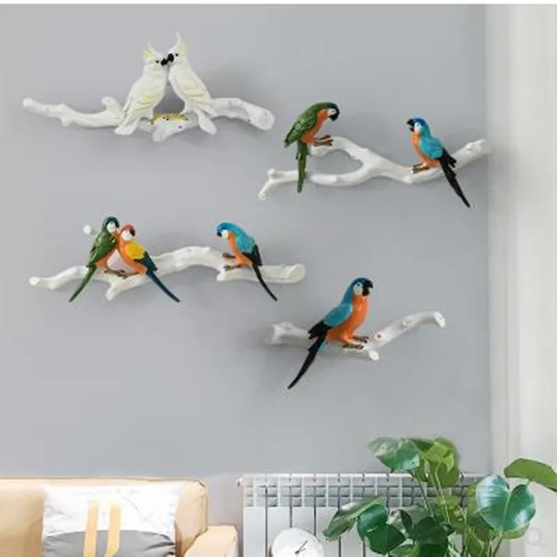 PARROT WALL STICKER 3D LOOK BEDROOM LOUNGE NATURE WALL DECAL Z586 