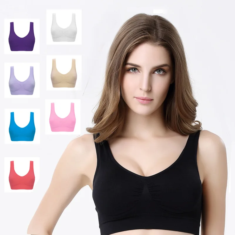Hot Sale Women Wire Free Seamless Push up bra Female Body Shaper Pads