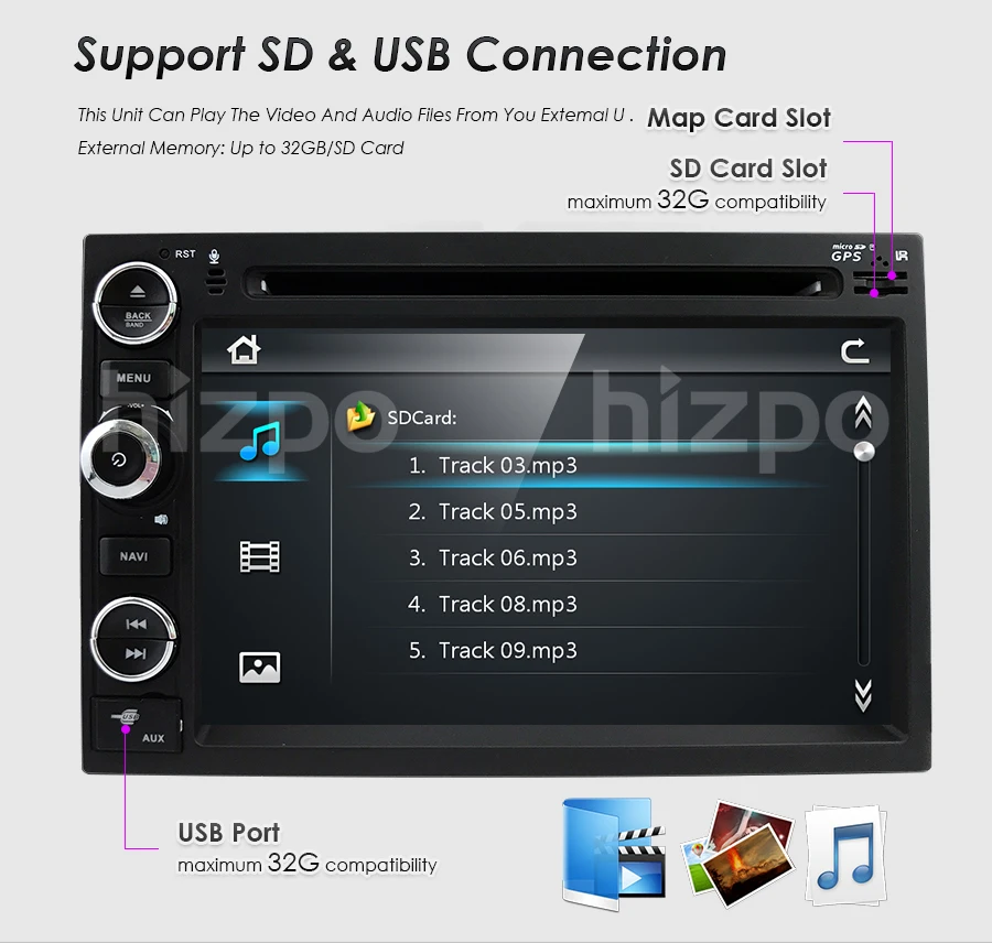 Perfect for Ford F150 F-150 F250 F-250 F350 F-350 F450 F-450 F550 F-550 In Dash GPS Navigation Double 2 Din Head Unit DVD Car Player CAM 13