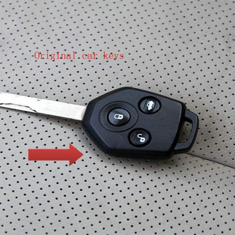 3 кнопки кожаный автомобильный чехол для дистанционного ключа чехол для клавиатуры для Subaru Impreza Legacy Outback XV Кожаный Автомобильный чехол для ключей s