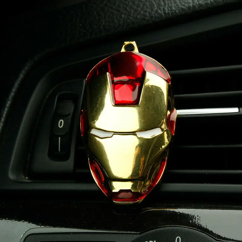 Горячий автомобиль Стайлинг воздушный зажим для освежителя кондиционер вентиляционное отверстие духи для Мстителей Marvel Железный человек Капитан вентиляторы духи - Название цвета: 1
