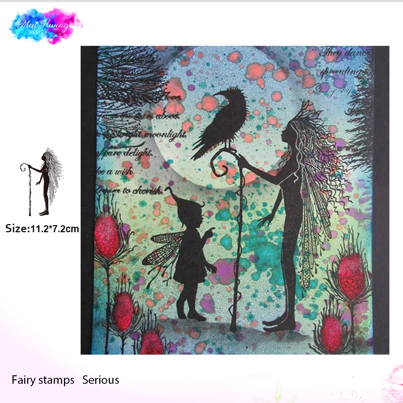 

Fairy the oracle Transparent Clear Stamps for DIY Scrapbooking/Card Making/Kids Christmas Fun Decoration Supplies