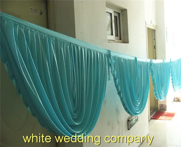 

6m tiffany detachable swags for 3x6m wedding curtain drapes