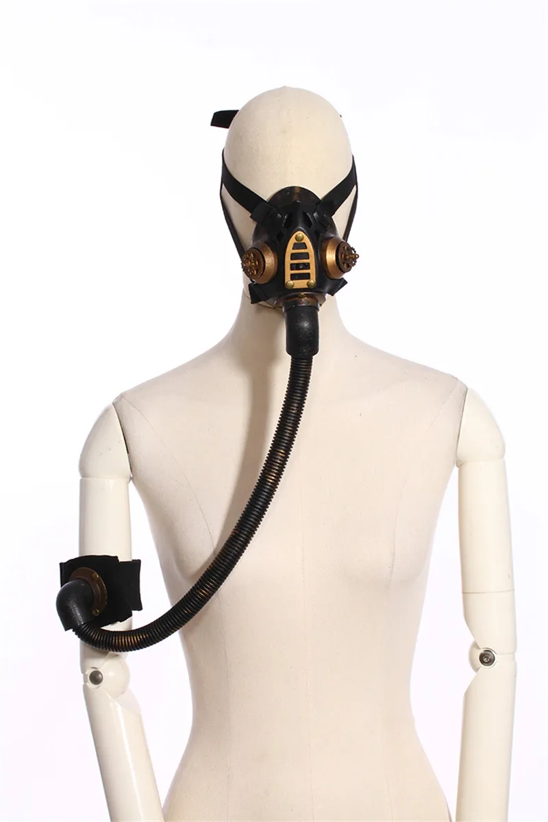 Steampunk Women Respirator Gas Mask Cosplay Halloween Gothic Vintage