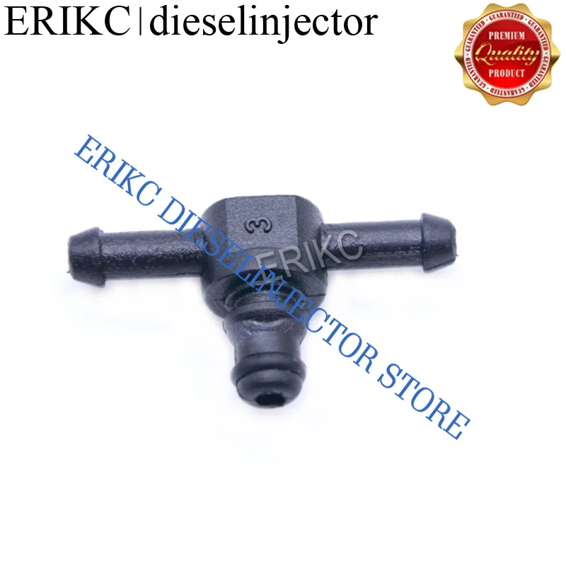 

ERIKC 110 Series Diesel Common Rail Parts Fuel Injector Return T Type Oil Backflow Plastic Two-way Joint Pipe for 110 Series