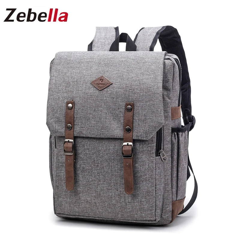 

Zebella Laptop Men's Backpacks Bolsa Feminina Mochila Students Bagpack Swiss Kanken Fabric Vintage Escolar Women Travel Backpack