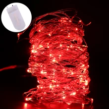 Батарея на батарейках 2 м 4 м 20/40 Led Серебряный медный провод мини Сказочный светильник для рождества, праздника, свадьбы, вечеринки