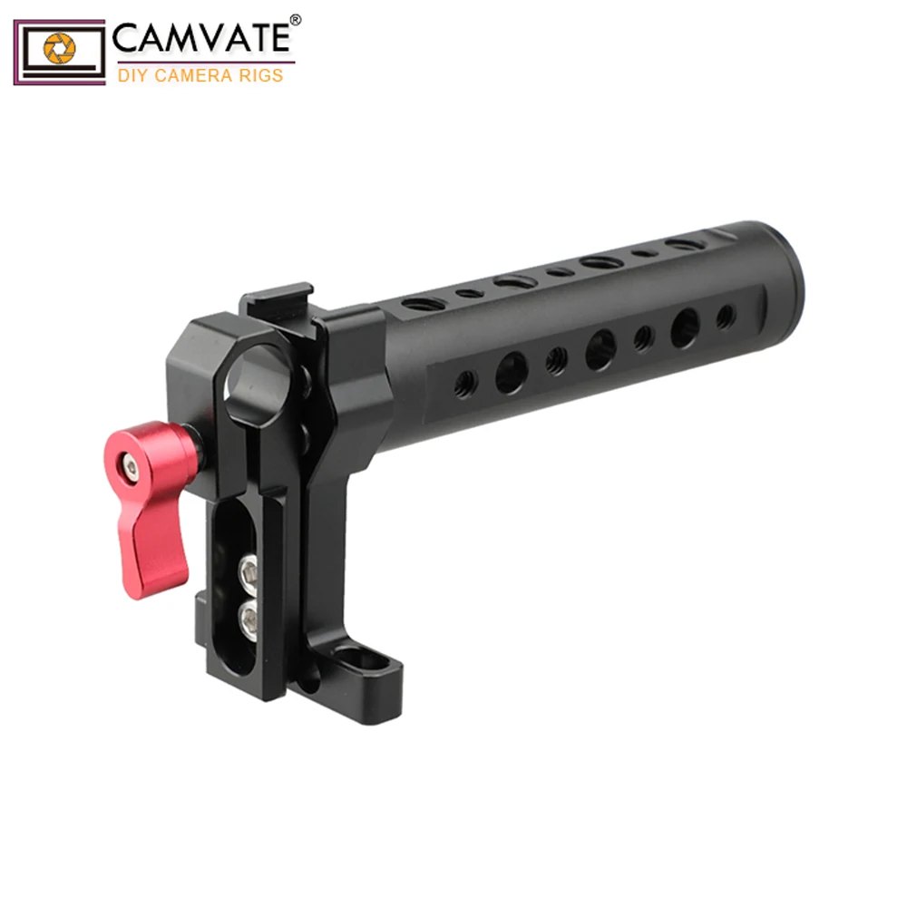 

CAMVATE Top Cheese Handle with Rod Clamp (Red Wingnut) for GH5, 5DMarkIII C1629