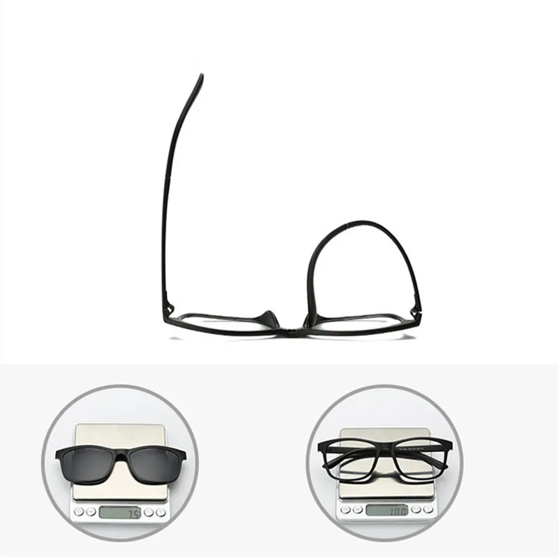TR90 поляризационные магнитные солнцезащитные очки с зажимом Для женщин Для мужчин классический зеркало UV400 очки 2018 Горячие Оттенки Óculos де