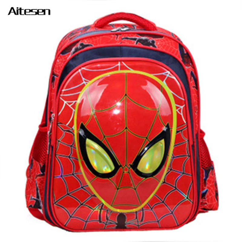 

A variety of backpacks for school students fashion high quality child kids like cartoon superman spiderman bookbags rucksack