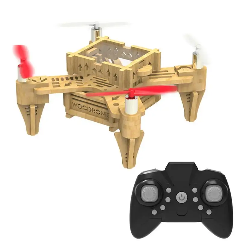 

Wooden Toy Assembly Puzzle Quadcopter Assembly Module Remote Control DIY Airplane Toy Educational Toys For Children Gifts