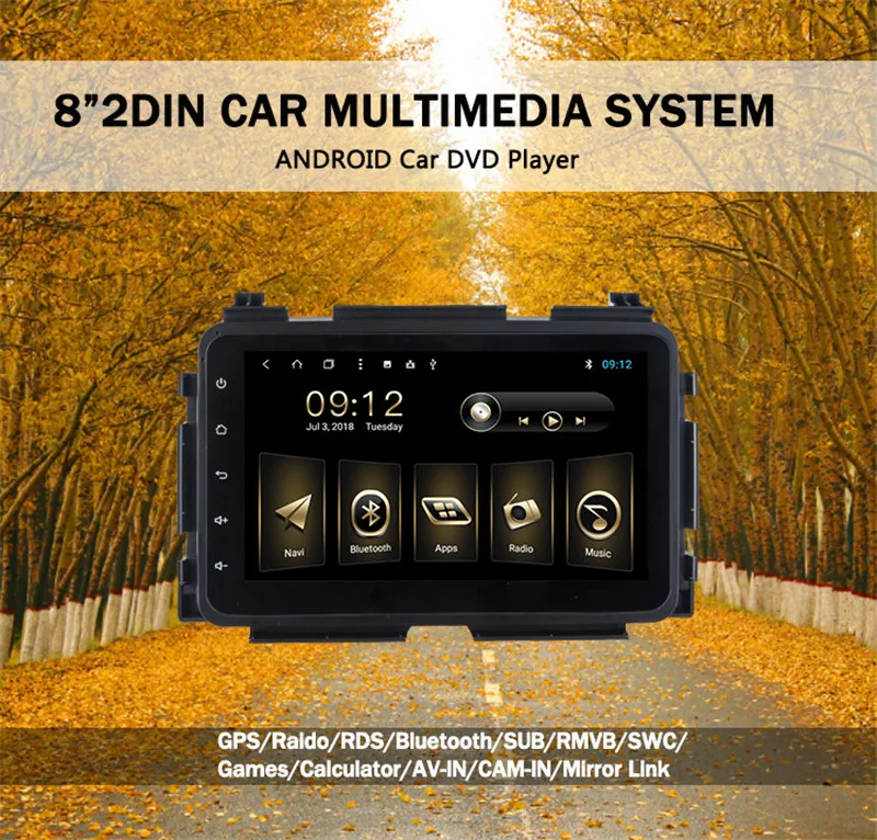 Flash Deal Roadlover Android 8.1 Car Media Center Player Autoradio For Honda Vezel 2015 Stereo GPS Navigation Magnitol Two Din Video NO DVD 13