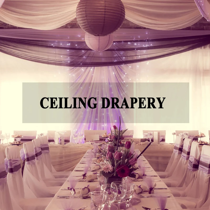 5 Meter Lot Ice Silk Fabric Wedding Backdrop Decoration Swag