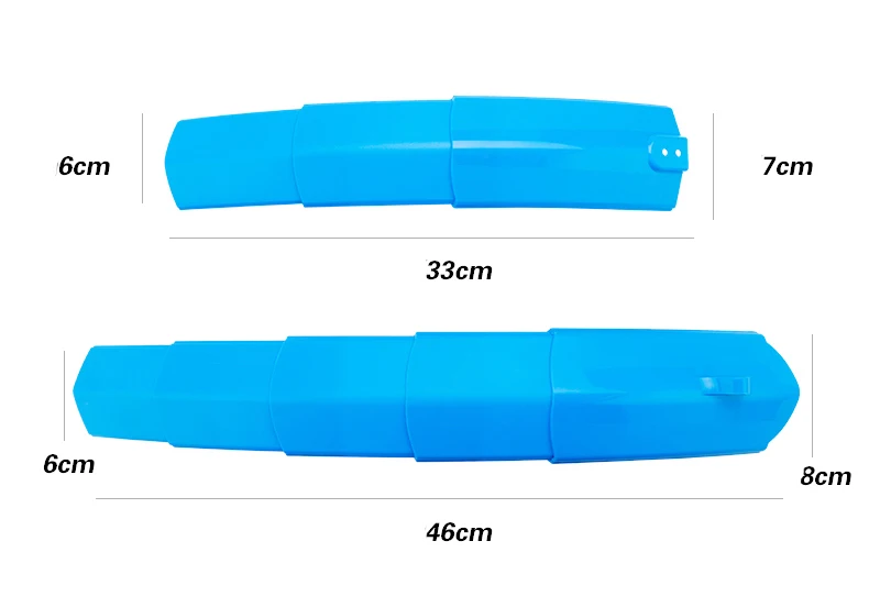 GUB 2 шт Складные велосипедные крылья с задним фонарем быстросъемные MTB передние задние брызговики велосипедные части велосипедные крылья