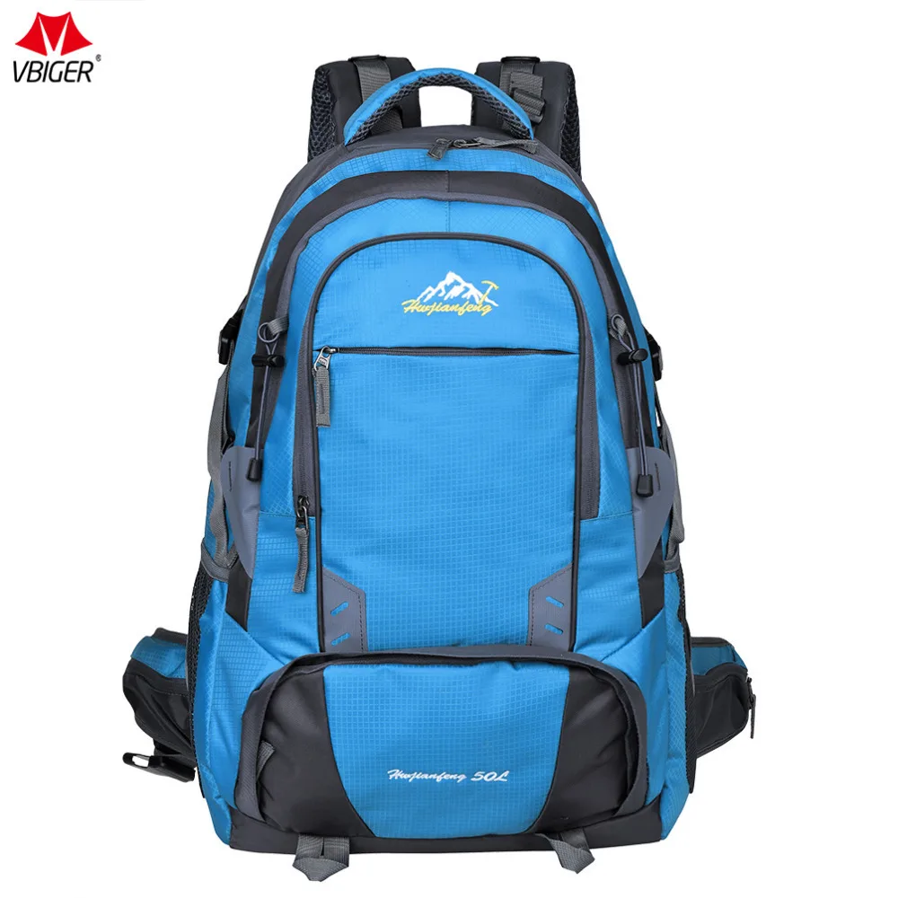 

Vbiger 50L Male Backpack Large-capacity Casual Shoulders Bag Multi-functional Unisex Trekking Backpacks With Waist Strap