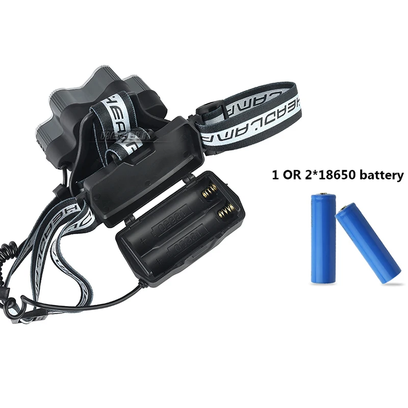 Мощность дисплей светодиодный задний фонарь XML T6 usb налобный headtorch фонарик 18650