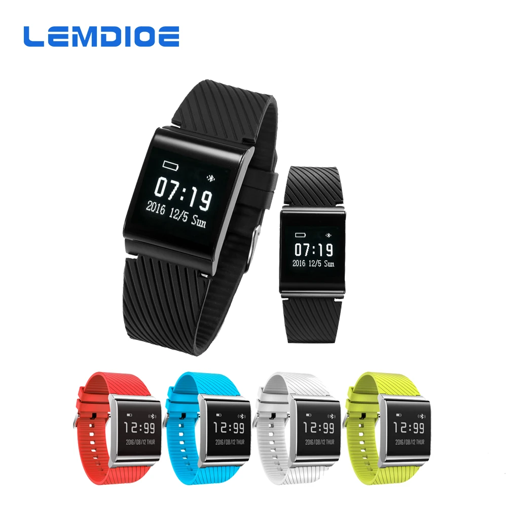 LEMDIOE X9 Plus Heart Rate Smart Bracelet Blood Pressure Oxygen Monitor Smart Band Wristband for Android