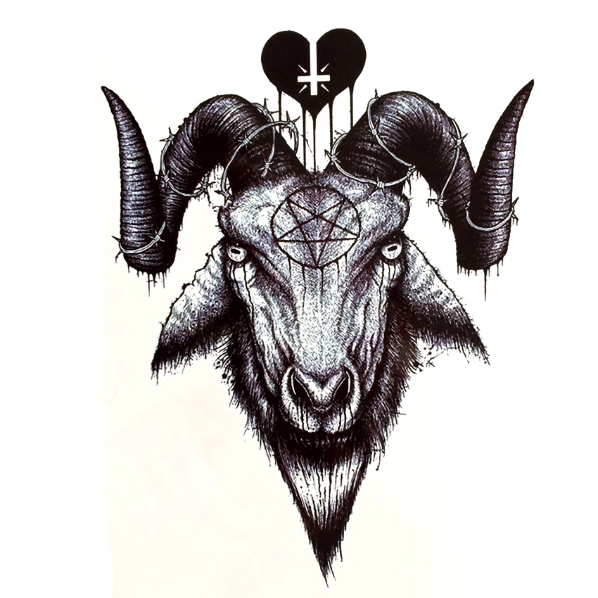 

Bulls Waterproof Temporary Tattoos men high quality Minotaur strange tatoo sticker Fake Tattoo body art flash tattoos sticker