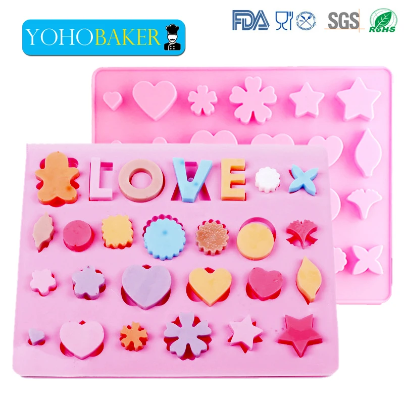 silicone letter molds Cake Decorating Tools Flowers English words Silicone Mold Pastry Accessories tools Fondant Chocolate | Дом и сад