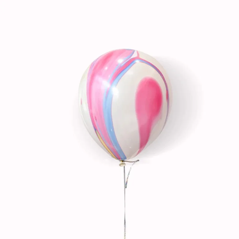 6 шт. 12 дюймов воздушные шары Цвета Агата красочные латексные для детского душа день рождения Декор Свадебные украшения принадлежности детские игрушки - Цвет: multicolor
