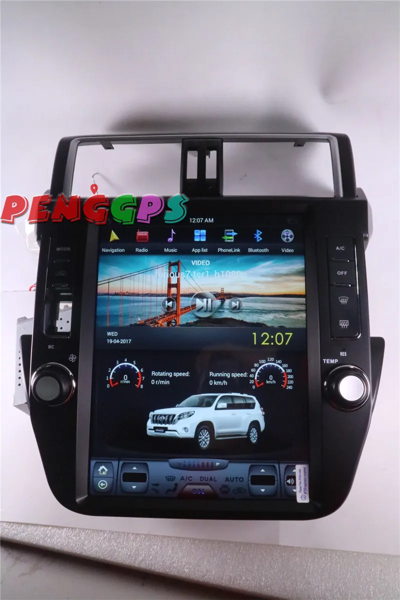 Tesla style 2 din Android 7,1 Автомобильная Радио Стерео gps навигация для TOYOTA Land Cruiser Prado 150 2010-2013 без DVD плеера головное устройство