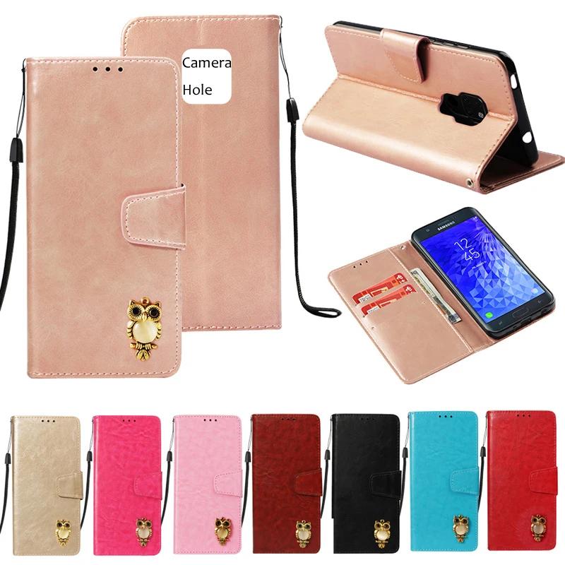 

Owl Wallet Flip Leather Case+Soft TPU Silicone Phone Bags Cover Shell Coque Fundas for LG K8 K10 2018 US EU G7 Stylo 4 Q Stylus