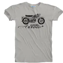 ¡Novedad de 2019! Camiseta Retro con estampado de detalle de motociclista Ariel Arrow tallas S a 5XL para hombre