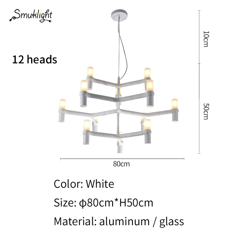 Корона Немо Корона дополнительная люстра постсовременное художественное освещение для отеля гостиная спальня фойе виллы светильник в виде свечи - Цвет абажура: 12 Heads