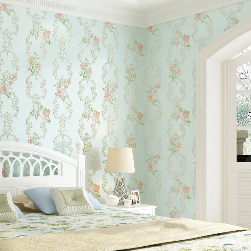 

Modern Home Improvement Strip Flower Self-adhesive Wall Papers Roll for Living Room Bedroom Walls Sticker pared Contact