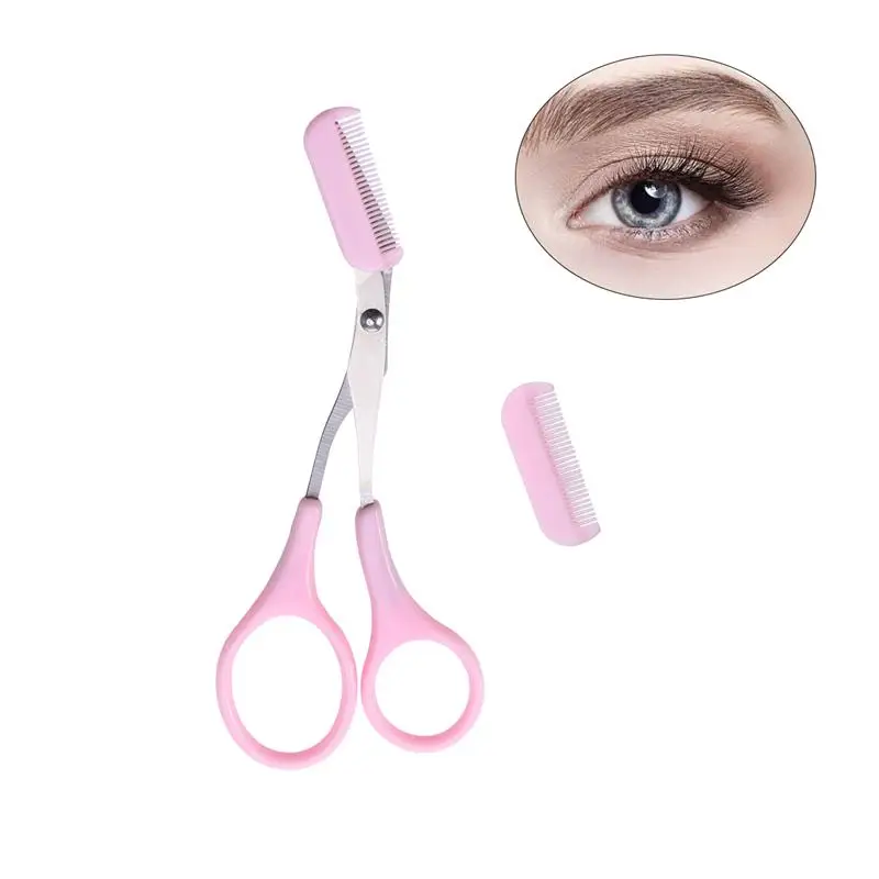 

Stainless Steel Eyebrow Shaping Cut Scissors Comb Hair Remover Beauty Tool