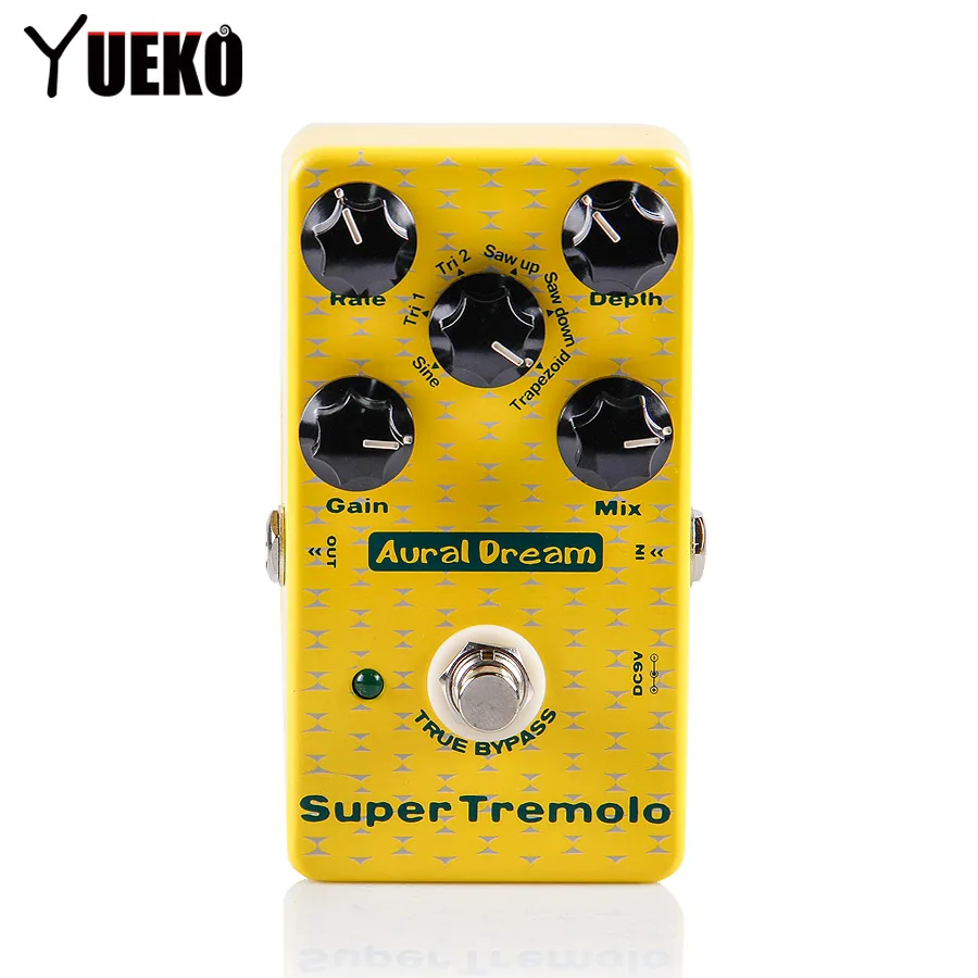 

Aural Dream Super Tremolo Guitar Effects Pedal with Six Modulation Waveforms Effect pedal Guitar Accessories