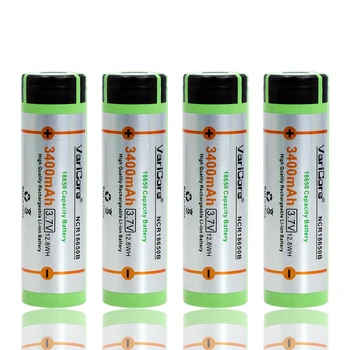 

4PCS VariCore New NCR18650B 3400mAh Li-ion Rechargeable18650 Battery with Circuit flashlight+ Free Shipping