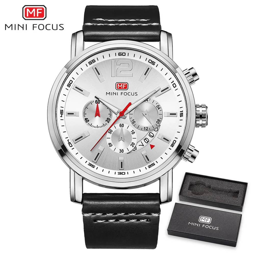 

MINI FOCUS Brand Casual Business With Calendar Display Waterproof Mens Watch male Clock Army Military Relogio Masculino 2018