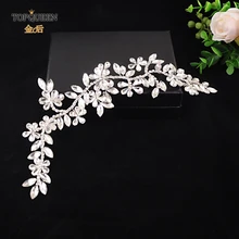 TOPQUEEN HP239 свадебные диадемы невесты головные уборы со стразами свадебные аксессуары для волос украшения для выпускного вечера потрясающая Свадебная повязка для волос