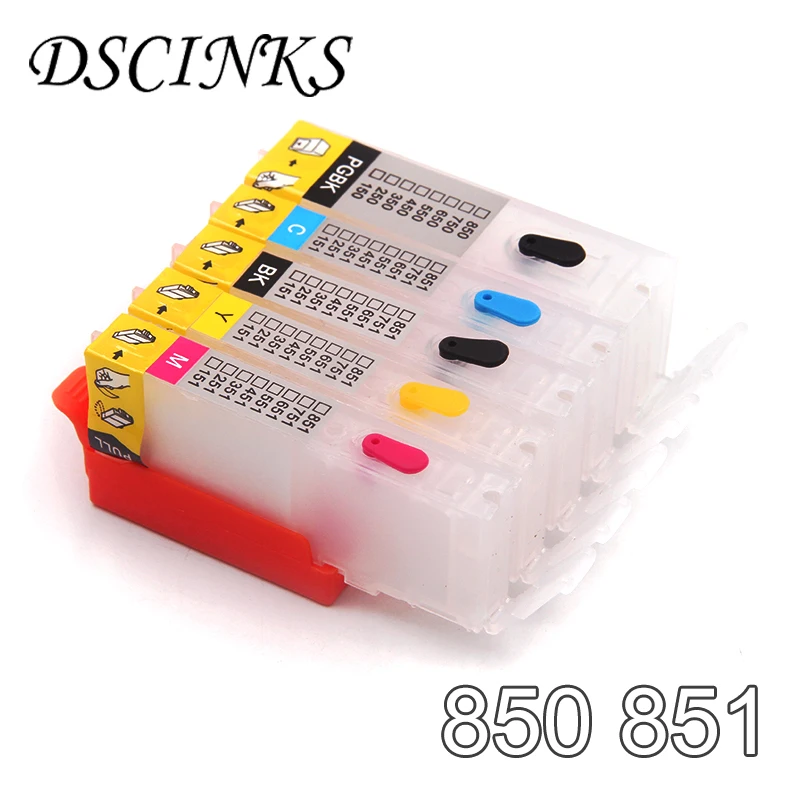 

PGI-850 CLI-851 Refillable Ink Cartridge for Canon PIXMA IP7280 MG5480 MG5580 MG6400 MX928 MX728 iX6880 iX6780 PGI 850 CLI 851
