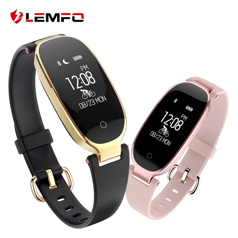 LEMFO S3 Smart Wristbands Fitness Bracelet Heart Rate Monitor Fitness Bracelet Band Gift to Lady for IOS Android Phone