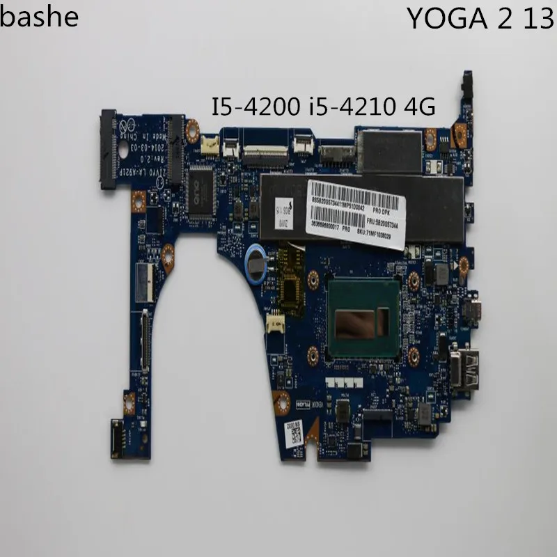 

For Lenovo YOGA 2 13 laptop motherboard ZIVY0 la-a921p i5-4200 i5-4210 4G motherboard comprehensive test free shipping