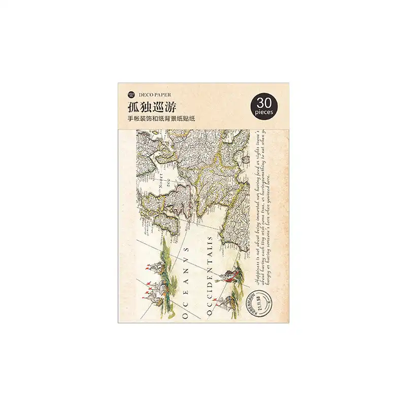 30 Sheets/Set Claude Monet Series Background Decoration Sticker 
