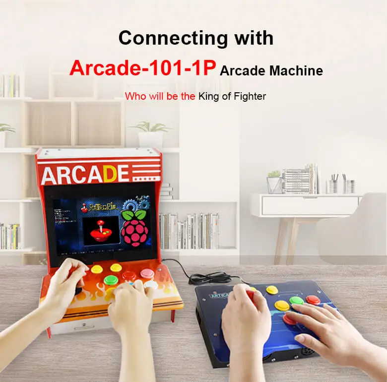 Waveshare Arcade-D-1P USB аркадный блок управления для Raspberry Pi/PC/notebook/OTG Android Phone/Tablet/Smart tv 1 плеер