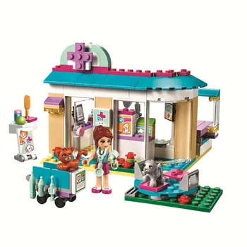 

10537 203PCS Vet Clinic Building Blocks Bricks Compatible With Lepining 41085 Friends Figure Toys Girls Birthday Gift Toys