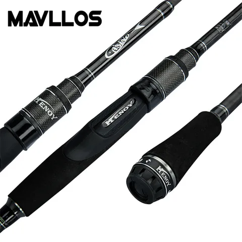 Vara de Pesca de Água Peso da Isca Mavllos Pólo Força Salgada 1.98 m 8-25g Ação Rápida Alta Carpa Carbono Fiação Vara Abu Modelo 5-14lb