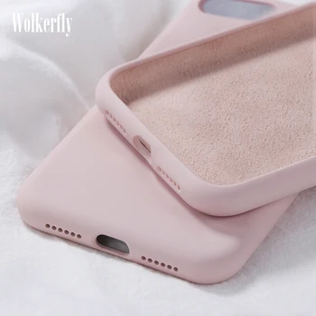 Перейти на Алиэкспресс и купить Мягкий жидкий силиконовый чехол для Samsung Galaxy A10 A20 A30 A40 A50 A70 A20E A51 A71 A6 2018 Note 10 S8 S9 S10 Plus S10e S20 Ultra