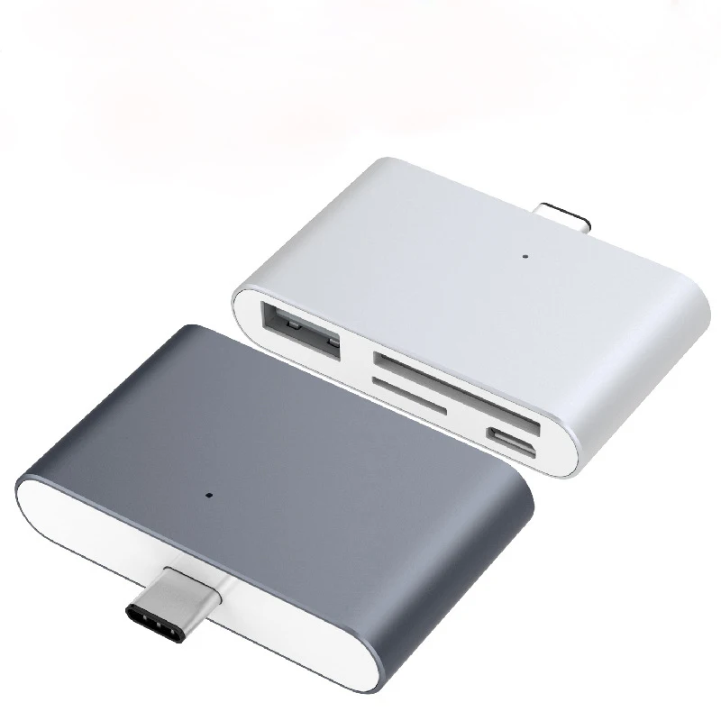 Usb hub 1 Порты и разъёмы USB 2.0 хаб Тип USB-C OTG дочерней Многофункциональный Card Reader для мобильных телефонов MacBook Планшеты