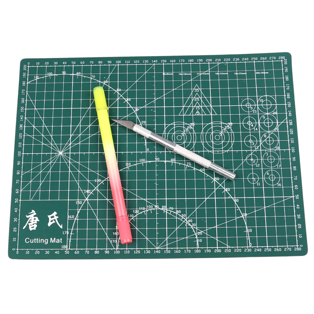 

1 Pc A4 Grid Lines Cutting Mat Crafts Card Fabric DIY Tools Double-sided Healing Cutting Leather Paper Board 30*22cm
