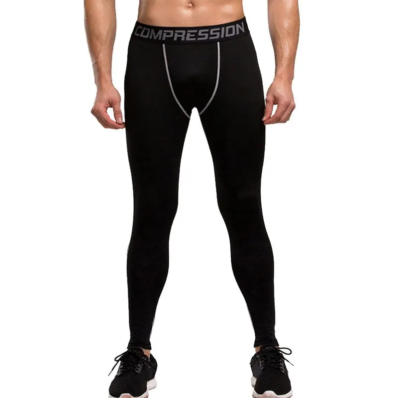 Компрессионные штаны для бега, мужские спортивные Леггинсы, спортивная одежда для фитнеса, длинные штаны для тренировок, обтягивающие леггинсы