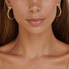 Оригинальные Винтажные серьги-гвоздики в виде змеи для женщин, Панк Золотой тон, Кобра, длинные серьги, готические серьги, Букле д 'ореиль, femme