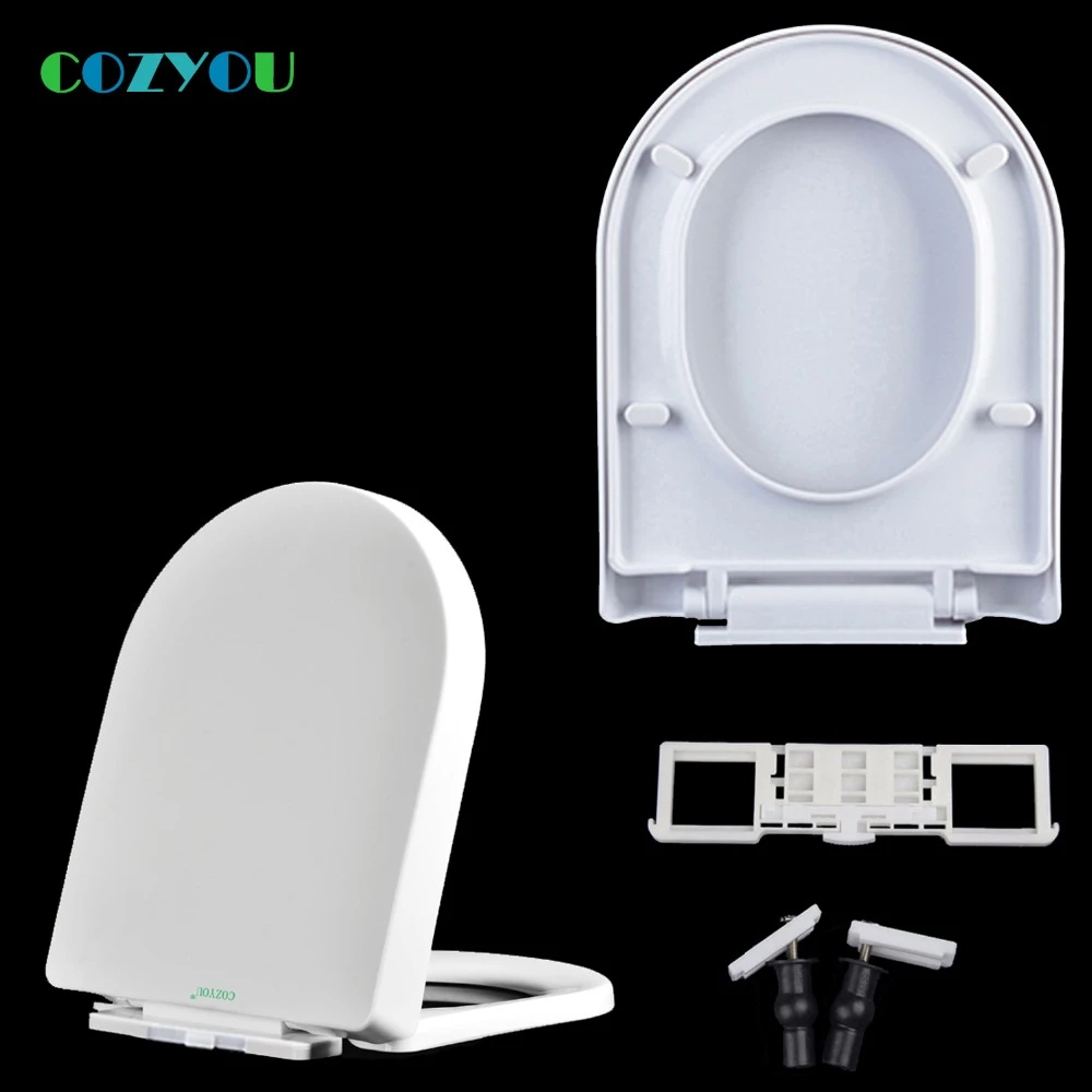 U type Toilet seat set PP soft Close Quick Release Easy installation
